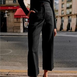 DAMON TROUSERS Sezane, size 38, NWT, Black